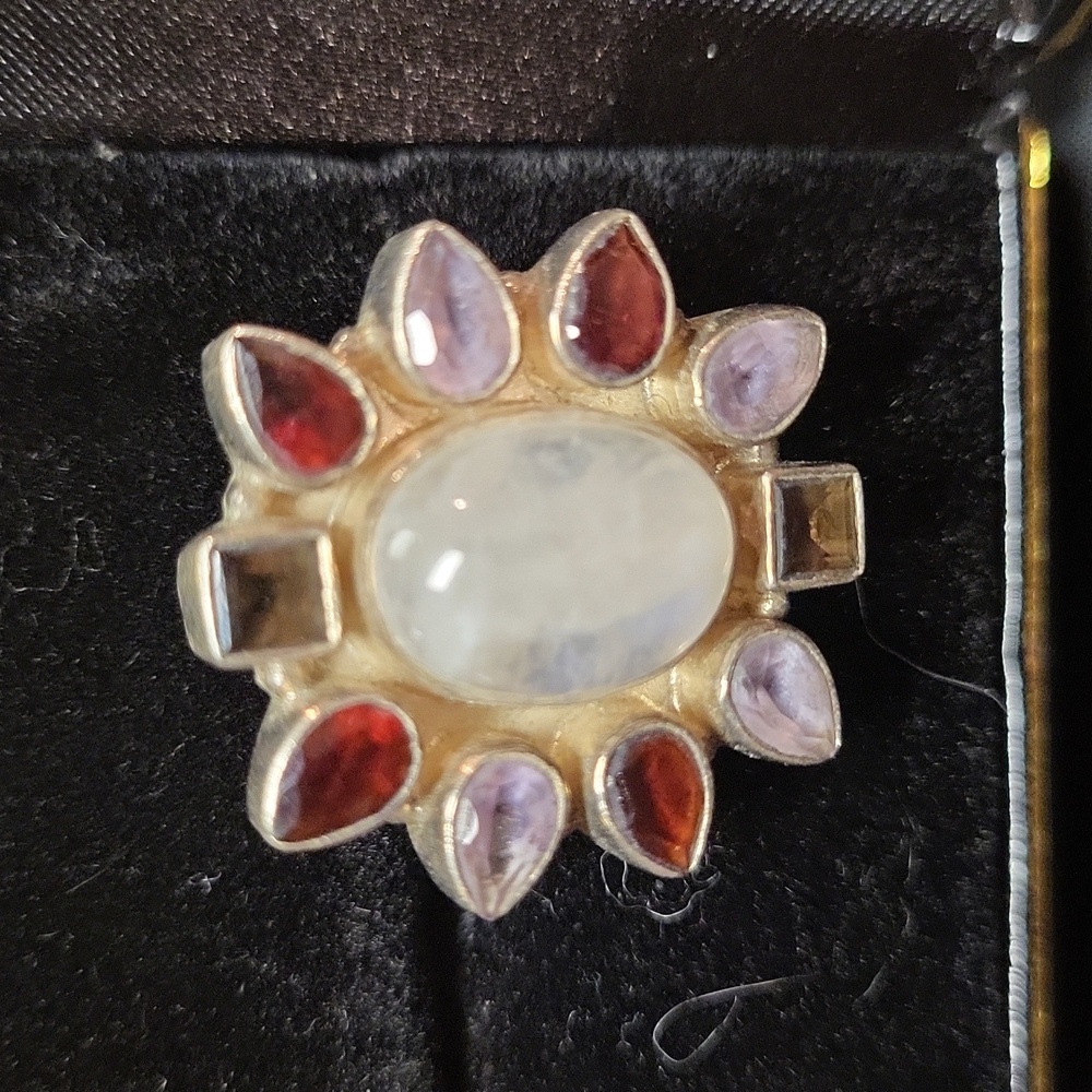 Sterling Silver Moonstone Ring - image 2